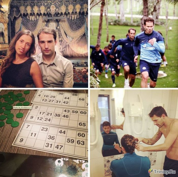 Снимки Российских футболистов в Instagram (9 фото)