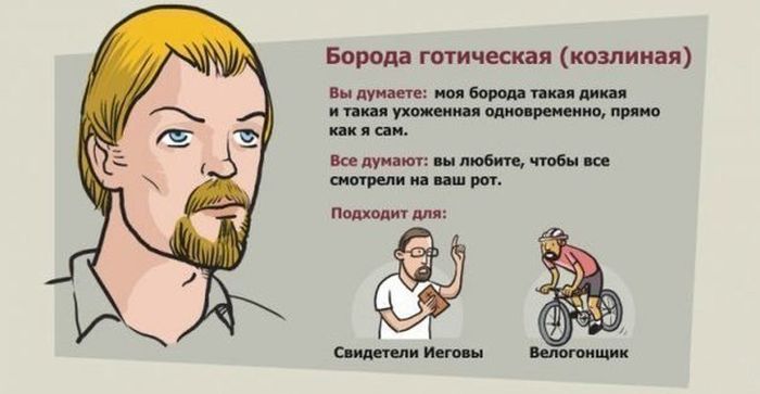 Обзор популярных типов бороды (6 картинок)