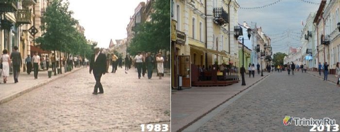 Места, в которых снимались "Белые росы" в стиле "тогда и сейчас" (20 фото)