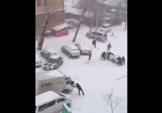 Адское утро в Хабаровске