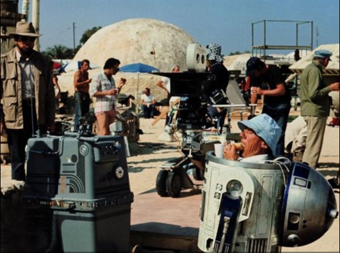 Кадры со съемок "Звездных войн" (50 фото)