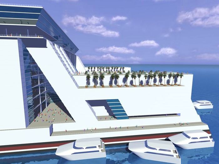 "Корабль свободы" - концептуальный плавающий город (8 фото)