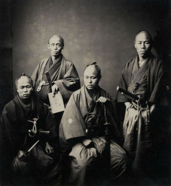 Аутентичные снимки японских самураев (38 фото)