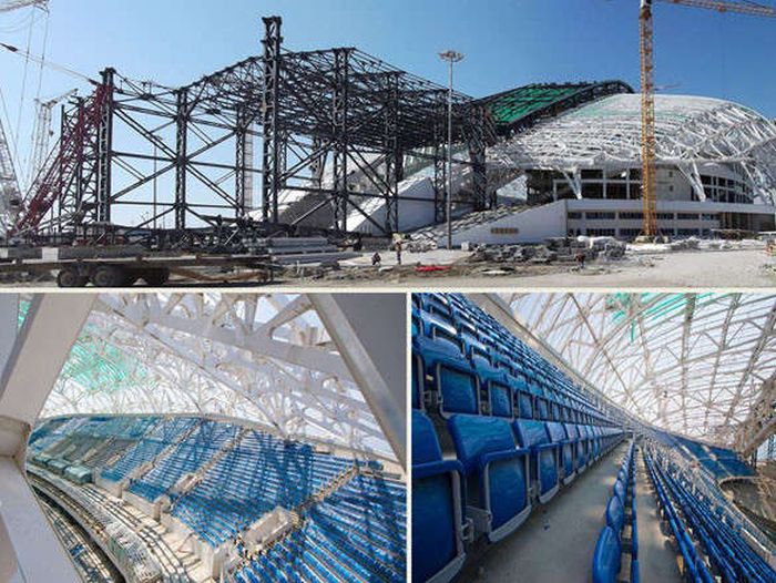 Олимпийское строительство в Сочи (98 фото)