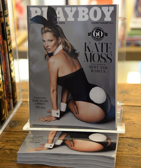 Обнажённая фотосессия Кейт Мосс в журнале Playboy 2014 (42 фото)