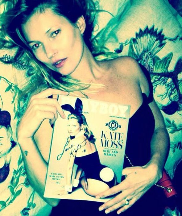 Обнажённая фотосессия Кейт Мосс в журнале Playboy 2014 (42 фото)