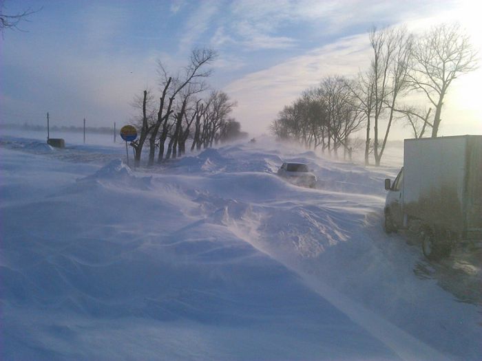 Фотоотчет из заснеженного Ростова-на-Дону (34 фото)