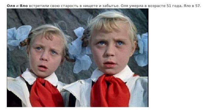 Судьбы героев советских фильмов и сказок (19 фото)