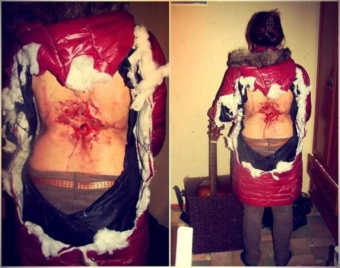 Девушка из Киева, в которую кинули гранату (3 фото)