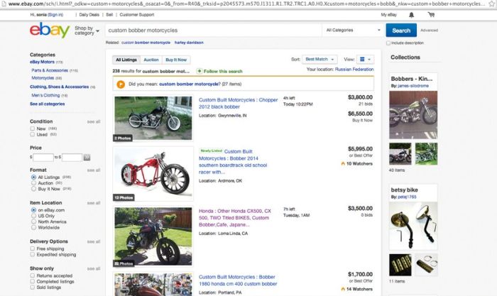 История приобретения мотоцикла на аукционе eBay (11 фото)