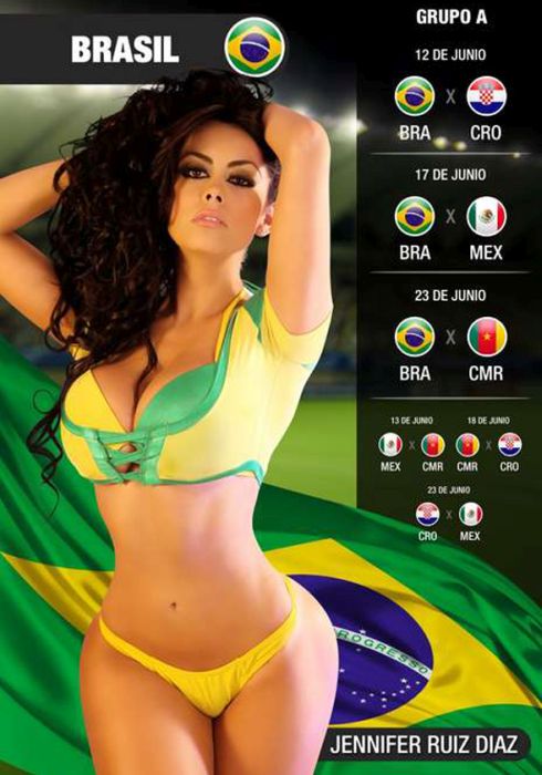 Эротический календарь чемпионата мира по футболу 2014 (30 фото)