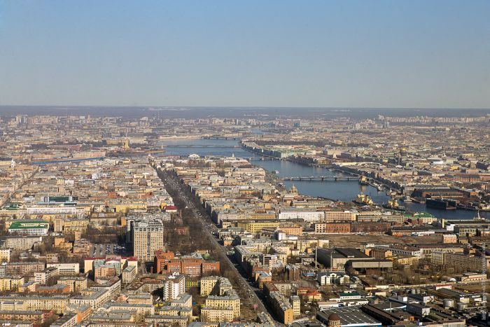 Санкт-Петербург с высоты птичьего полета (32 фото)