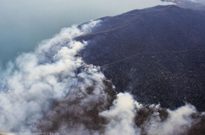 Авиация МЧС устраняет лесные пожары в Приморье (42 фото)