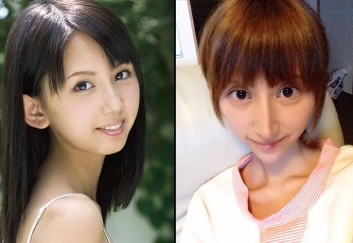 Японская порноактриса до и после пластических операций (13 фото)