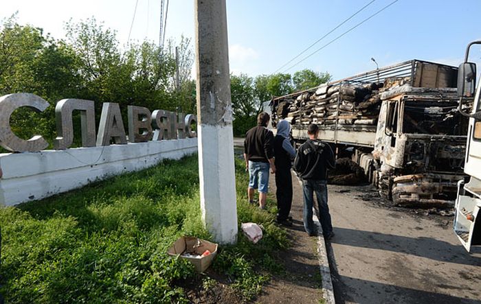 Обстановка в Славянске без прикрас (45 фото)