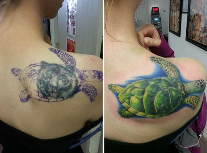 Переделанные татуировки (33 фото)