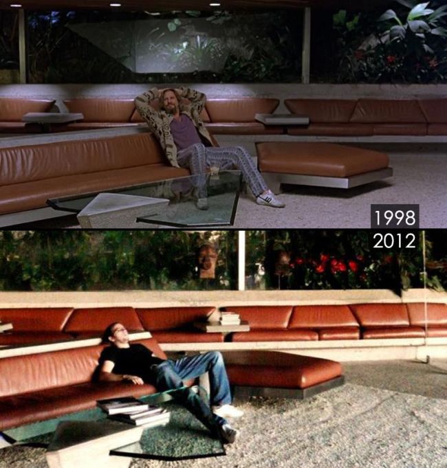 Места из голливудских кинофильмов в стиле "тогда и сейчас" (16 фото)