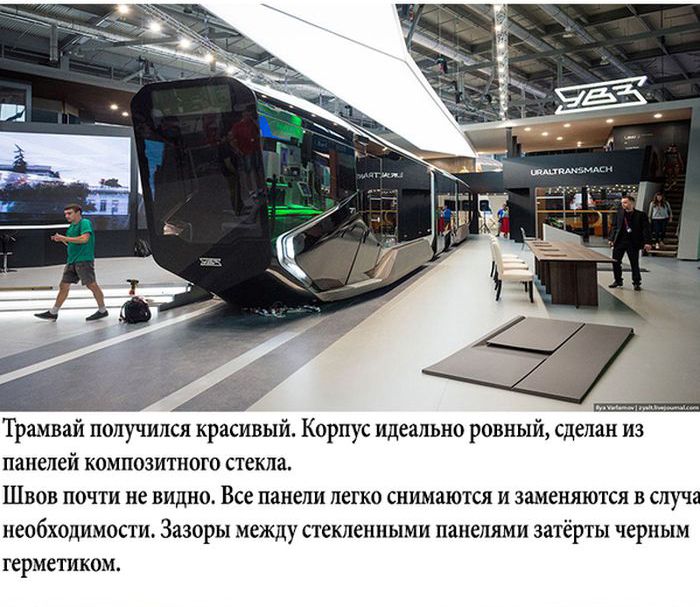 Российский проект городского трамвая будущего R1 (18 фото)
