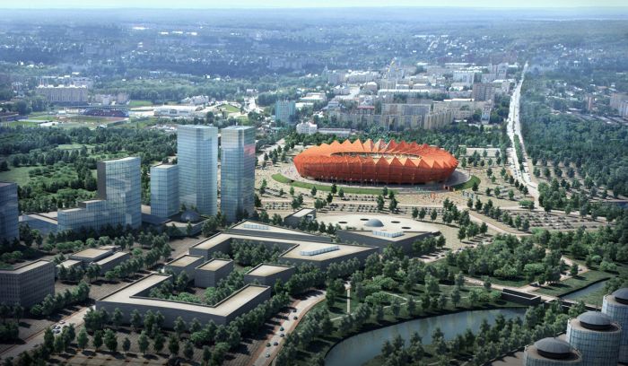 Подготовка стадионов к чемпионату мира по футболу 2018 в России (12 фото)