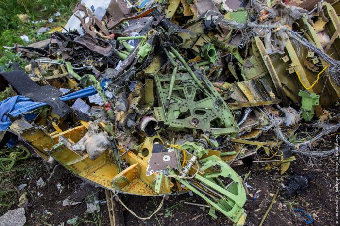Поиски на месте катастрофы самолета Малайзийских авиалиний (21 фото)