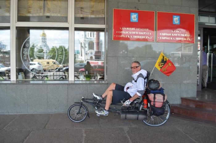 Известный американский велосипедист погиб в России (5 фото)