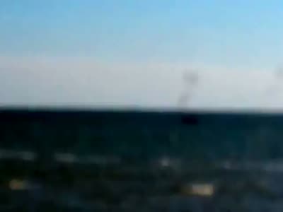Катер береговой охраны был обстрелян с воздуха в Азовском море - видео 2