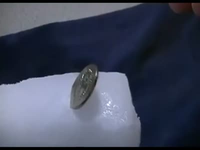 Химическая реакция: сухой лед и монетка (3.3 мб)