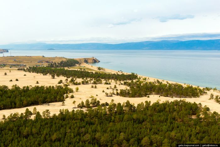 Озеро Байкал с высоты птичьего полета (61 фото)
