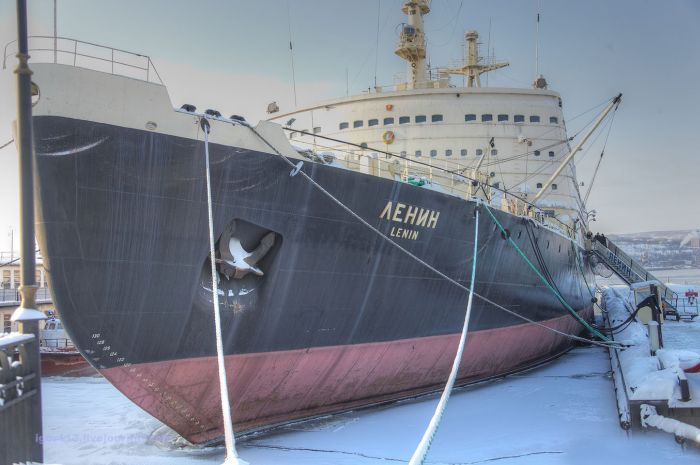 Факты о первом в мире атомном ледоколе "Ленин" (20 фото)