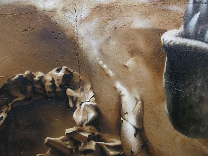 Граффити в стиле "Парк Юрского периода" (25 фото)