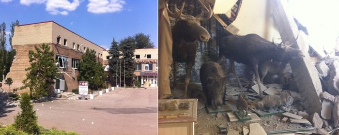 Донецк и Луганск до и после войны (30 фото)