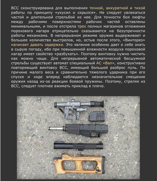 Бесшумная снайперская винтовка «Винторез» из арсенала российского спецназа (6 фото)