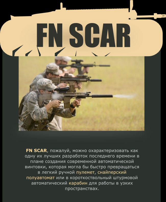 Краткий обзор штурмовой винтовки FN SCAR (6 фото)
