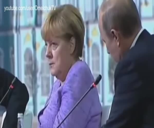 Как Меркель отреагировала на анекдот Путина