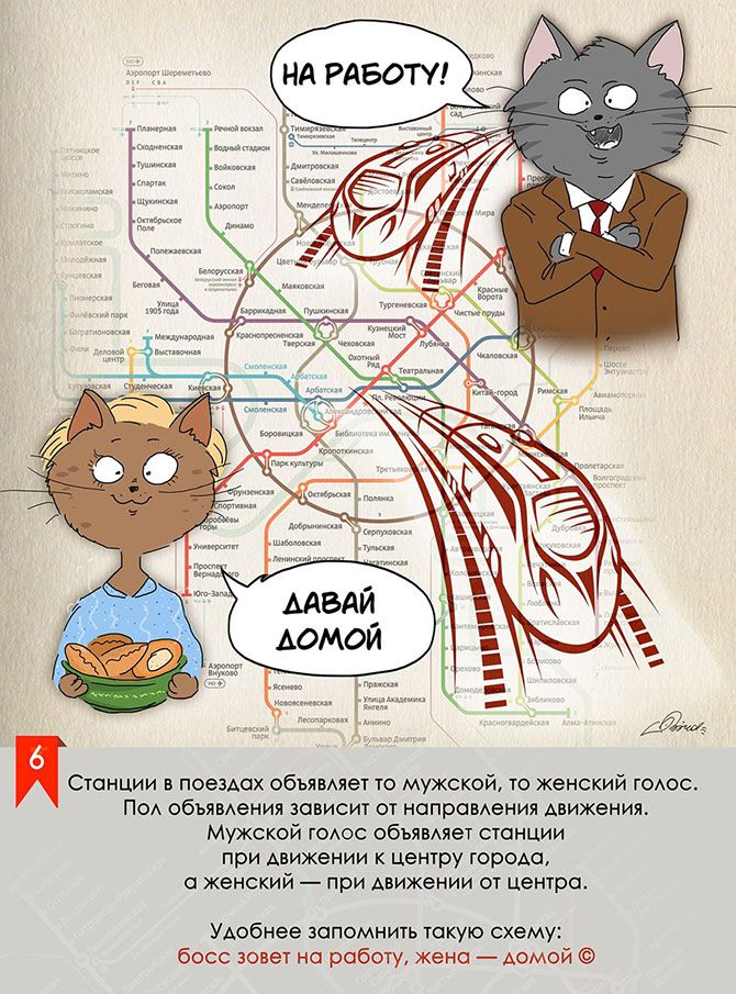 Московское метро в работе художника-иллюстратора (10 картинок)