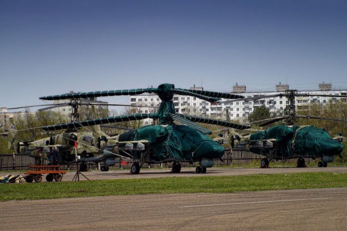 Фоторепортаж с места производства вертолетов Ка-52 «Алигатор» (43 фото)