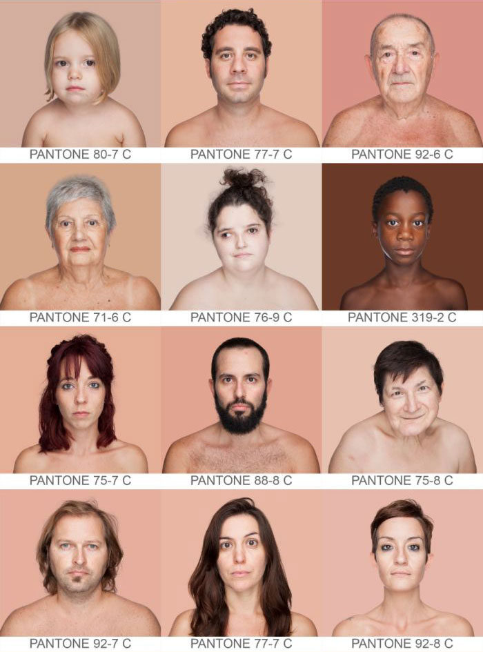 Многочисленные оттенки человеческой кожи (19 фото)