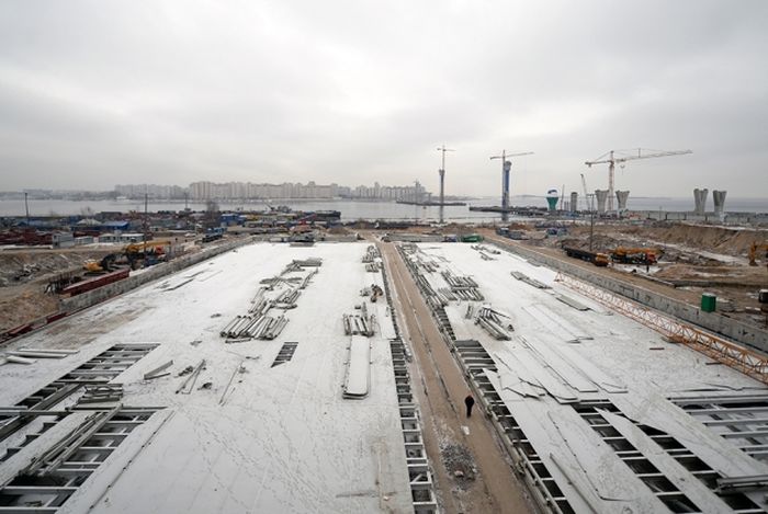 Cтадион «Зенит-Арена» начал, наконец, строиться (16 фото)