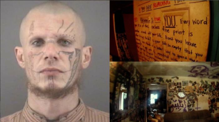 Полиция США пришла в ужас, проводя обыск в доме преступника-сатаниста (33 фото)