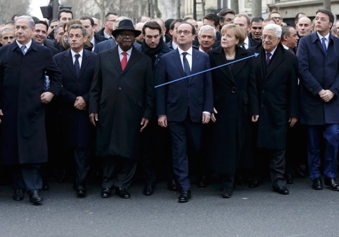 Кто побывал на «Марше единства» в Париже (20 фото)