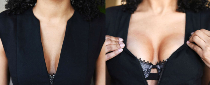 Как визуально сделать грудь более объемной (17 фото)