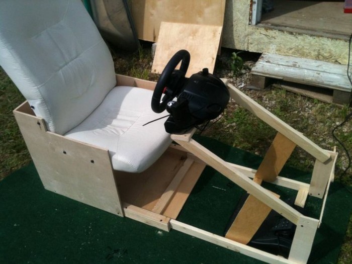 Самодельное раскладное гоночное кресло для автосимулятора (36 фото + видео)