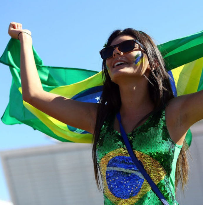 Футбольные болельщицы Бразилии (55 фото)