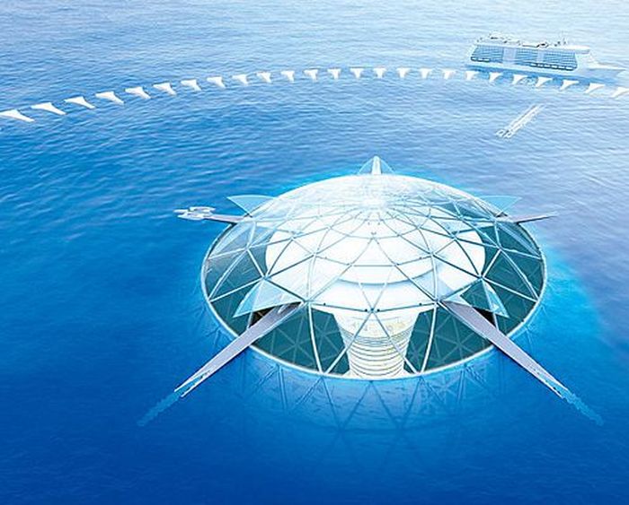 Японцы задумались о строительстве подводного города к 2035 году (7 картинок)