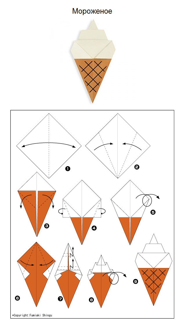 Оригами схемы из бумаги для детей и начинающих (100 шт)