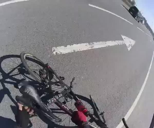 Падение велосипедиста