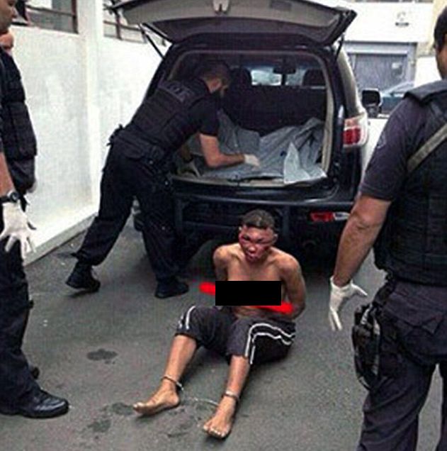 Бразильские полицейские посадили женщину-трансекссуала в мужскую тюрьму и избили на глазах заключенных (9 фото)