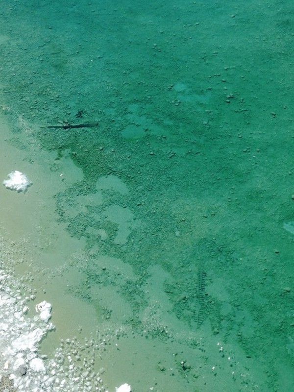 Озеро Мичиган «показало» затонувшие корабли (6 фото)