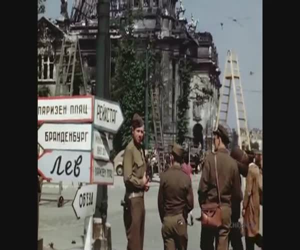 Послевоенный Берлин. Цветная съемка
