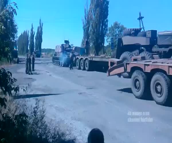 Погрузка техники в украинской армии